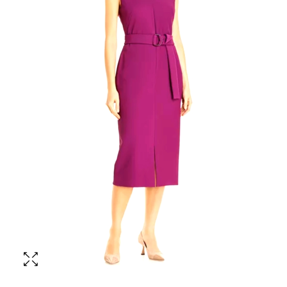 Hugo Boss Dadorina belted jersey knit dress